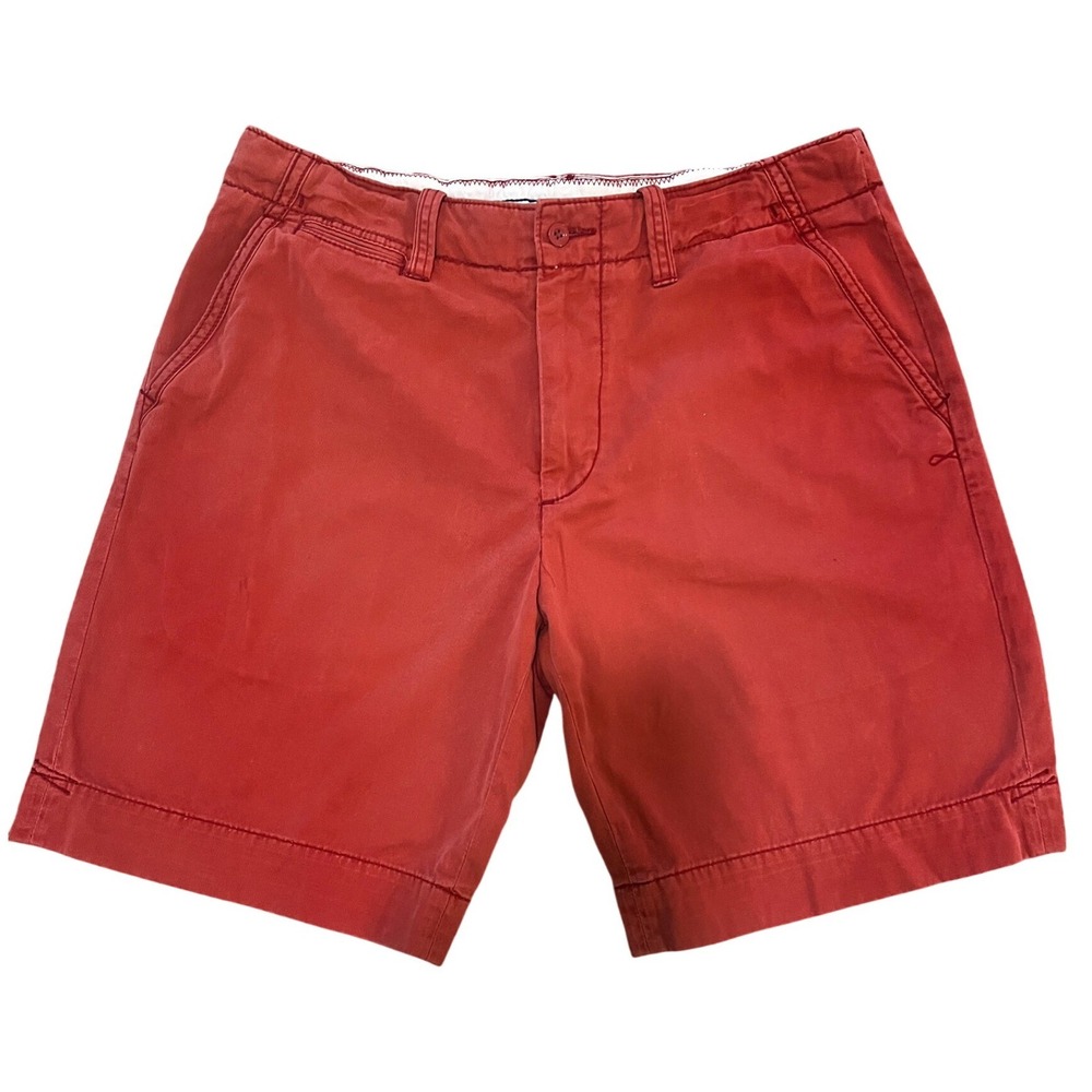 Polo Ralph Lauren Men's Shorts Red Chino Flat Front‎ Size 36